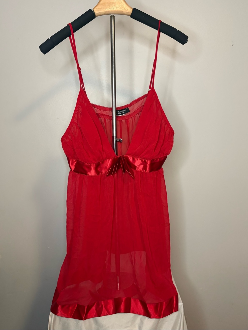 Red lingerie dress